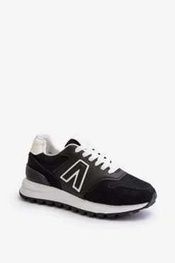 Damskie Sneakersy Buty Sportowe Czarne Daisee