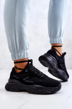 Damskie Sneakersy Buty Sportowe Big Star JJ274578 Czarne
