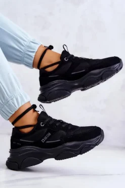 Damskie Sneakersy Buty Sportowe Big Star JJ274578 Czarne