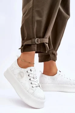 Damskie Sneakersy Buty Sportowe GOE JJ2N4126 Białe