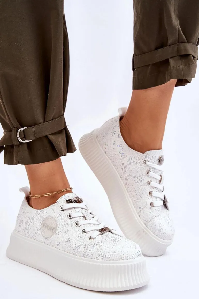 Damskie Sneakersy Buty Sportowe GOE JJ2N4126 Białe