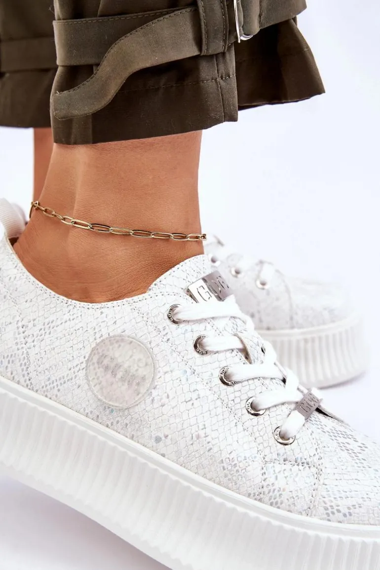 Damskie Sneakersy Buty Sportowe GOE JJ2N4126 Białe