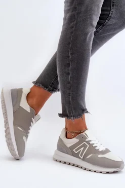 Damskie Sneakersy Buty Sportowe Szare Daisee