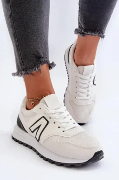 Damskie Sneakersy Buty Sportowe Białe Daisee