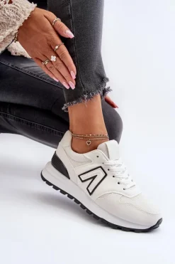 Damskie Sneakersy Buty Sportowe Białe Daisee