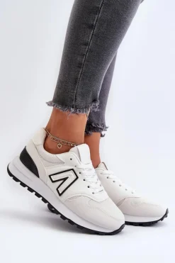 Damskie Sneakersy Buty Sportowe Białe Daisee