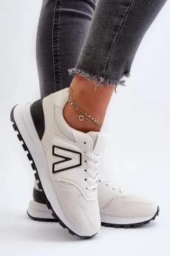 Damskie Sneakersy Buty Sportowe Białe Daisee