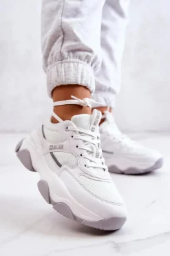 Damskie Sneakersy Buty Sportowe Big Star JJ274579 Białe