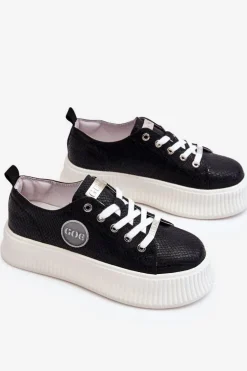 Damskie Sneakersy Buty Sportowe GOE JJ2N4127 Czarne