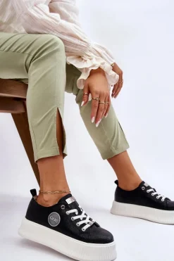 Damskie Sneakersy Buty Sportowe GOE JJ2N4127 Czarne