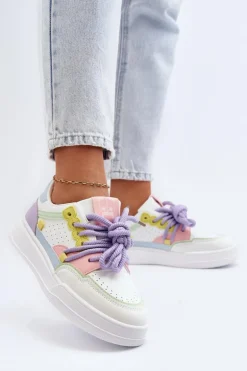 Damskie Sneakersy Eko Skórzane Multikolor Avanalis