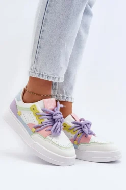 Damskie Sneakersy Eko Skórzane Multikolor Avanalis