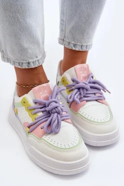 Damskie Sneakersy Eko Skórzane Multikolor Avanalis