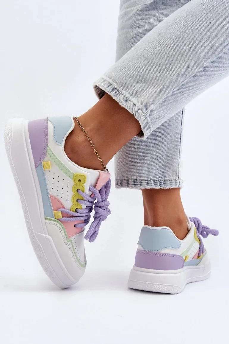 Damskie Sneakersy Eko Skórzane Multikolor Avanalis