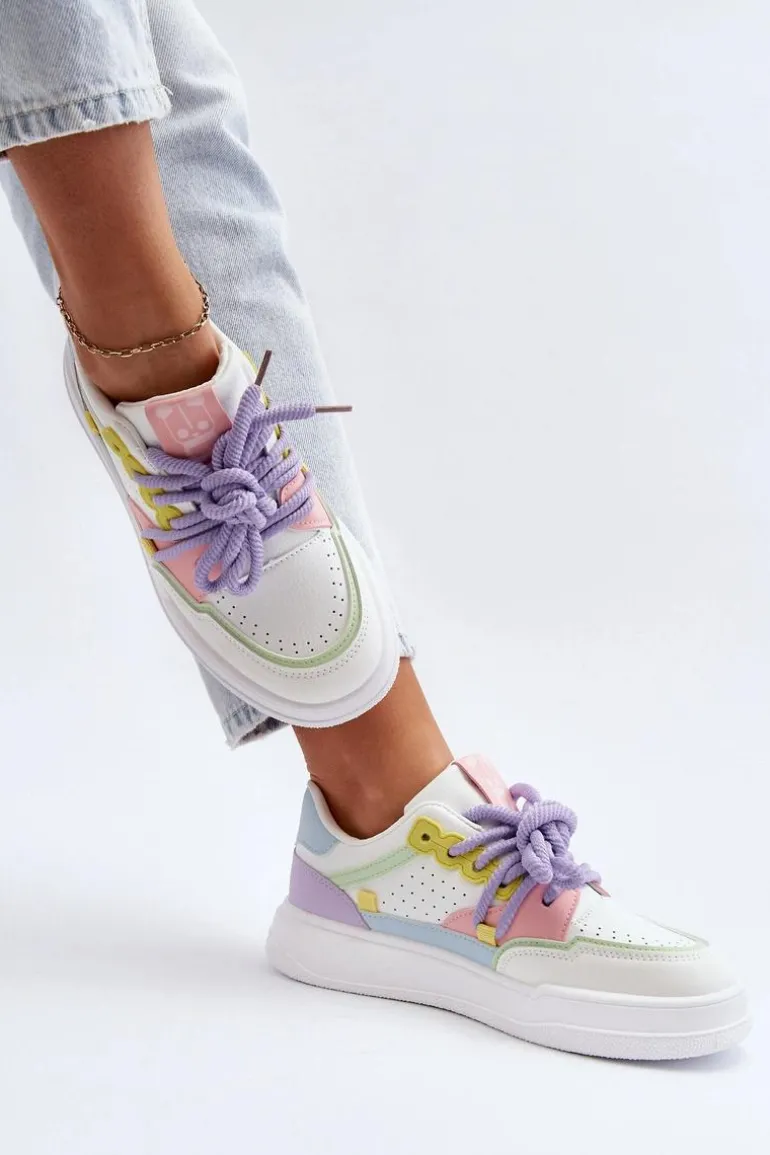 Damskie Sneakersy Eko Skórzane Multikolor Avanalis