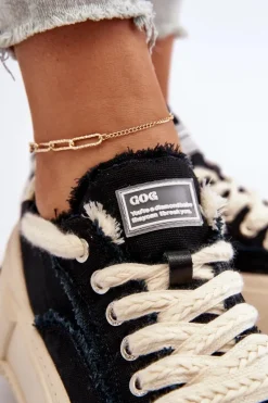 Damskie Sneakersy GOE NN2N4061 Czarne
