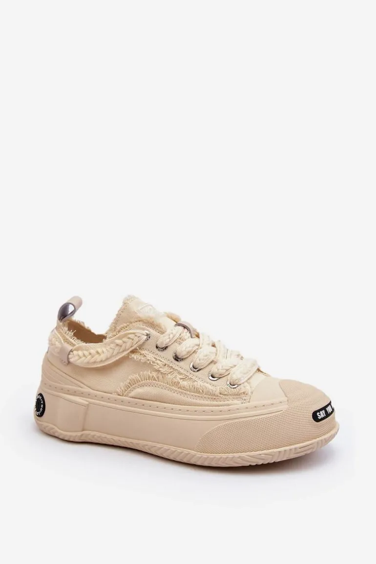 Damskie Sneakersy GOE NN2N4060 Beżowe