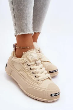Damskie Sneakersy GOE NN2N4060 Beżowe