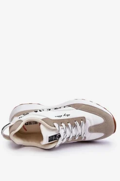 Damskie Sneakersy Memory Foam System Big Star LL274957 Białe