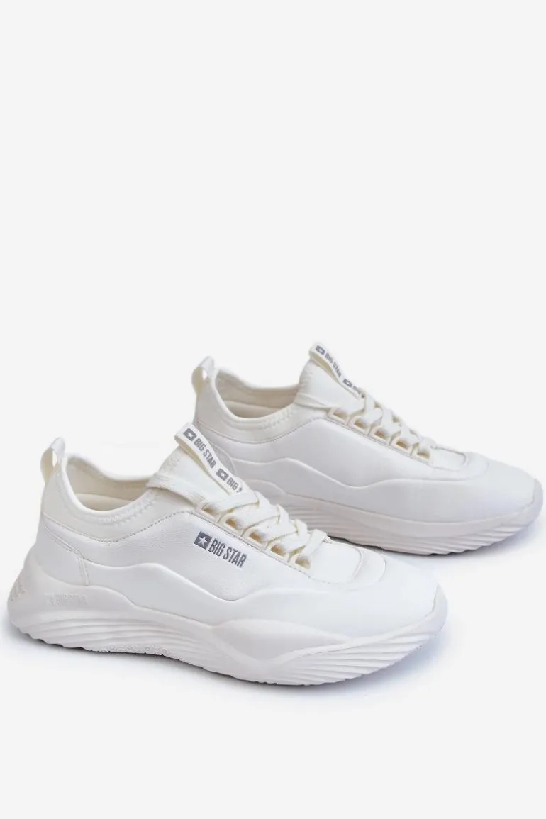 Damskie Sneakersy Memory Foam System Big Star LL274417 Białe