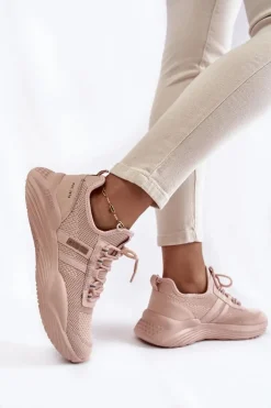 Damskie Sneakersy Memory Foam System Big Star KK274348 Różowe