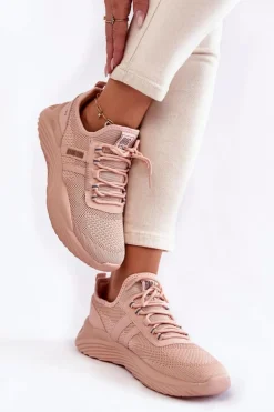 Damskie Sneakersy Memory Foam System Big Star KK274348 Różowe