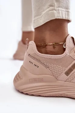 Damskie Sneakersy Memory Foam System Big Star KK274348 Różowe