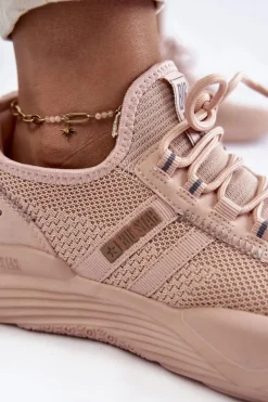 Damskie Sneakersy Memory Foam System Big Star KK274348 Różowe