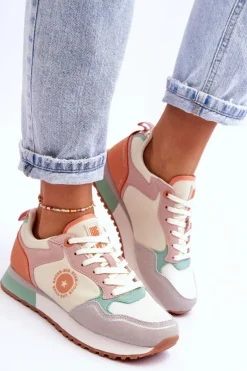 Damskie Sneakersy Memory Foam System Big Star LL274542 Multikolor