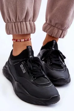 Damskie Sneakersy Memory Foam System Big Star LL274419 Czarne