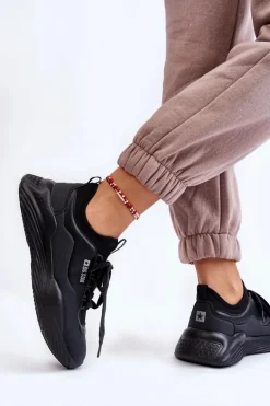 Damskie Sneakersy Memory Foam System Big Star LL274419 Czarne