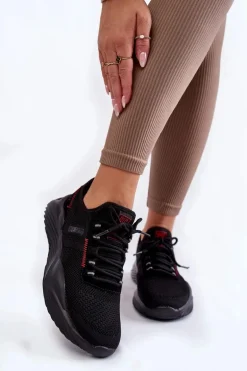 Damskie Sneakersy Memory Foam System Big Star KK274345 Czarne