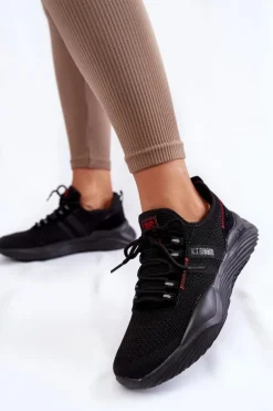 Damskie Sneakersy Memory Foam System Big Star KK274345 Czarne