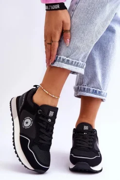 Damskie Sneakersy Memory Foam System Big Star LL274541 Czarne