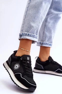 Damskie Sneakersy Memory Foam System Big Star LL274541 Czarne