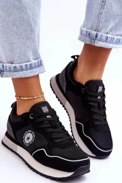 Damskie Sneakersy Memory Foam System Big Star LL274541 Czarne