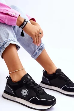 Damskie Sneakersy Memory Foam System Big Star LL274541 Czarne