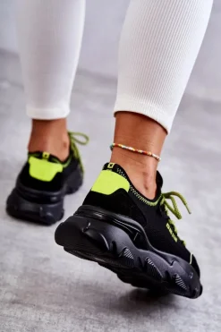 Damskie Sneakersy Memory Foam System Big Star KK274028 Czarne