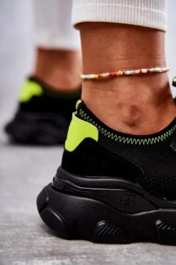 Damskie Sneakersy Memory Foam System Big Star KK274028 Czarne