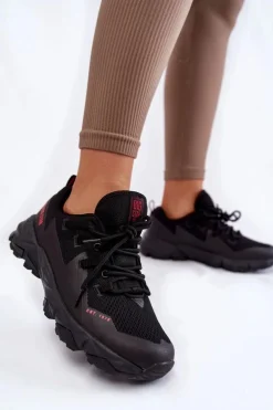 Damskie Sneakersy Memory Foam System Big Star KK274211 Czarne