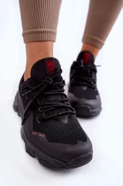 Damskie Sneakersy Memory Foam System Big Star KK274211 Czarne