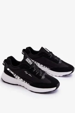 Damskie Sneakersy Memory Foam System Big Star LL274956 Czarne