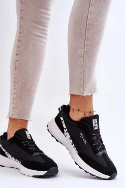 Damskie Sneakersy Memory Foam System Big Star LL274956 Czarne