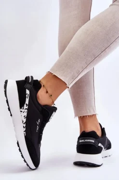 Damskie Sneakersy Memory Foam System Big Star LL274956 Czarne