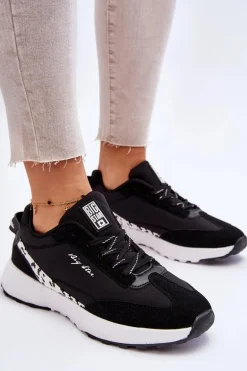 Damskie Sneakersy Memory Foam System Big Star LL274956 Czarne
