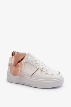 Damskie Sneakersy Na Platformie Białe Tessama