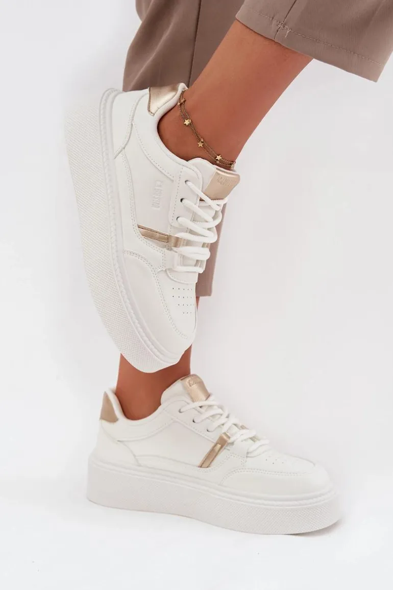 Damskie Sneakersy Na Platformie Big Star SS274359 Białe