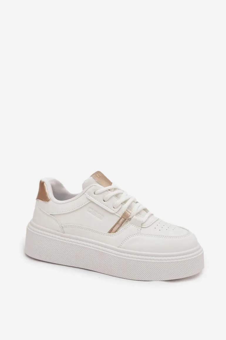 Damskie Sneakersy Na Platformie Big Star SS274359 Białe
