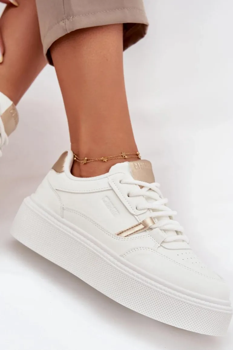 Damskie Sneakersy Na Platformie Big Star SS274359 Białe