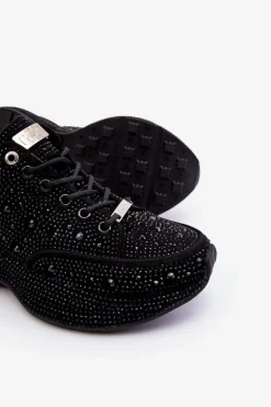 Damskie Sneakersy Na Platformie GOE JJ2N4058 Czarne